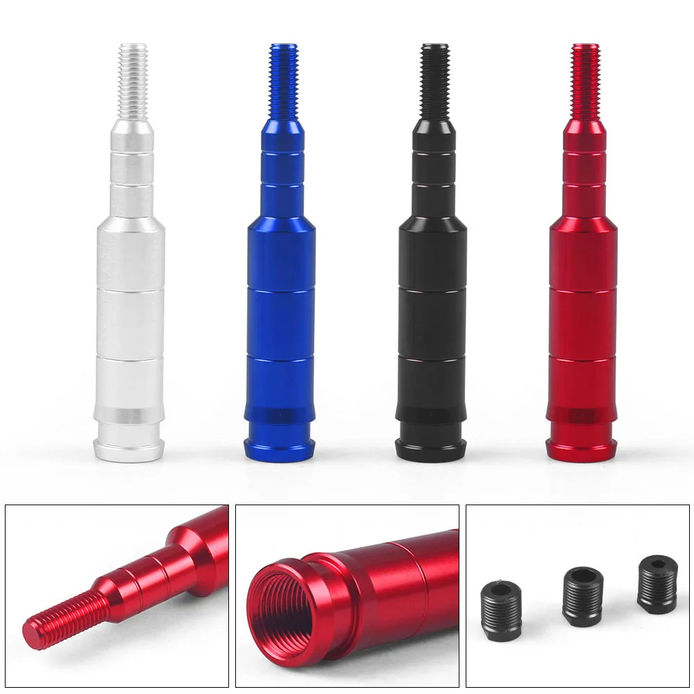 Aluminum M10x1.5 shift knob extender extension lever gear manual shifter rod straight lever extender 133mm short shifter lever,car gear shift knob,car gear shift FOR Honda