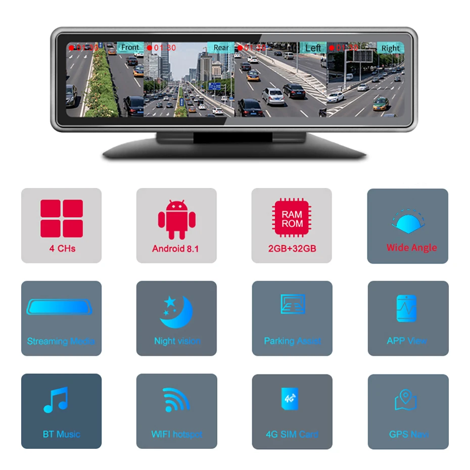 Bluavido 4 ä ĳ  ķ, 4G LTE ȵ̵   ī޶, GPS ׺̼, 720P  ,   