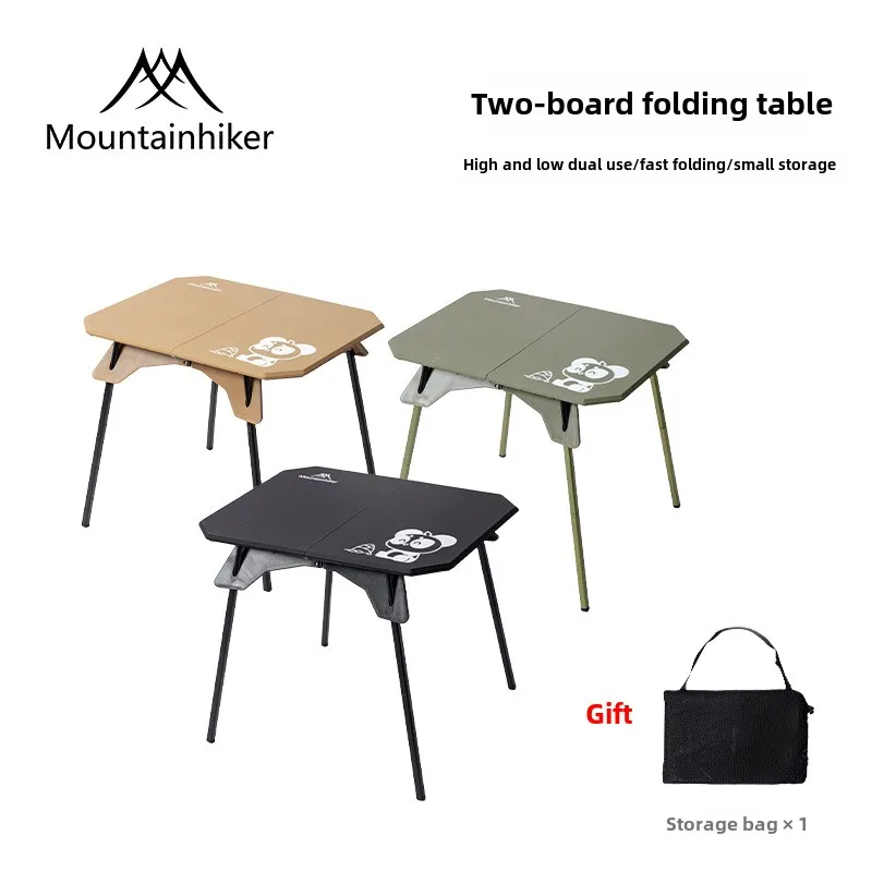 Mountainhiker 새로운 접이식 테이블 경량 야외 캠핑 휴대용 가방이 포함된 2보드 접이식 테이블 휴대용 캐주얼 테이블