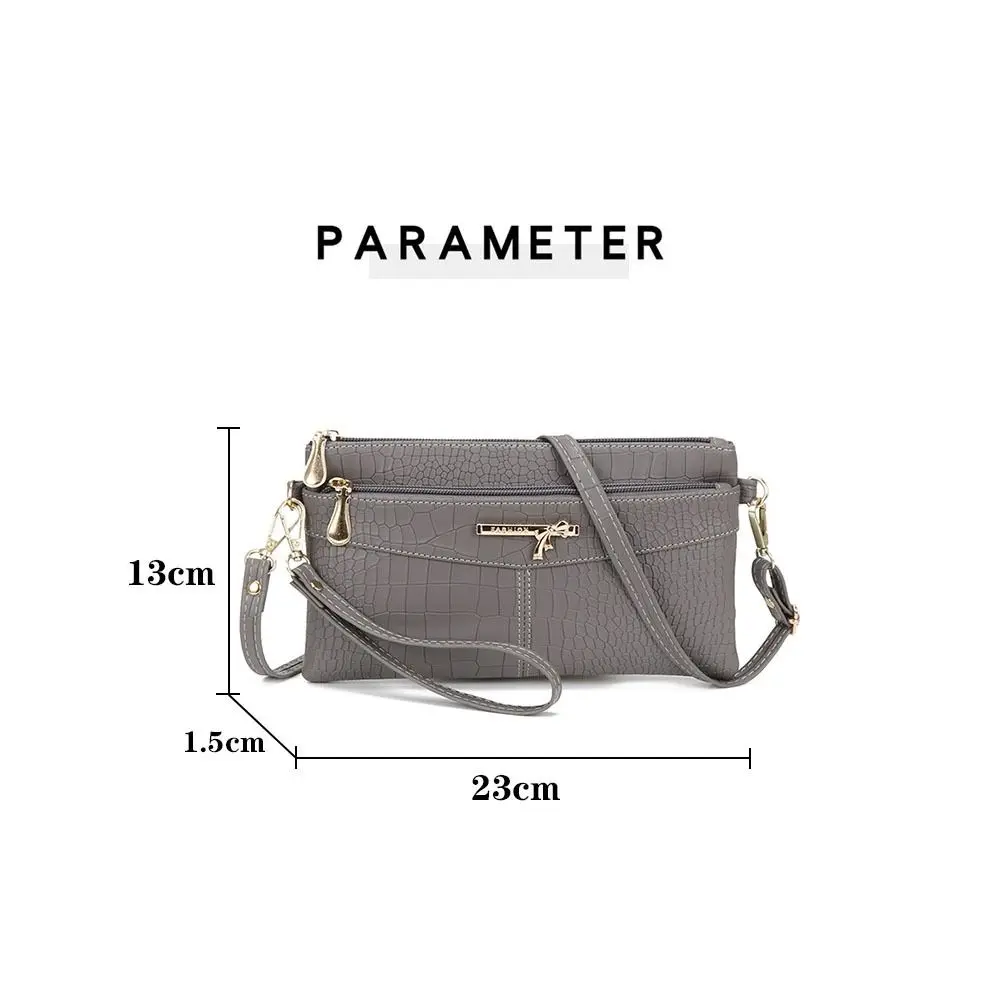Multi-functional Money Purse Women Long Wallet PU Leather Card Holder Handbag Leisure Style Crossbody bag