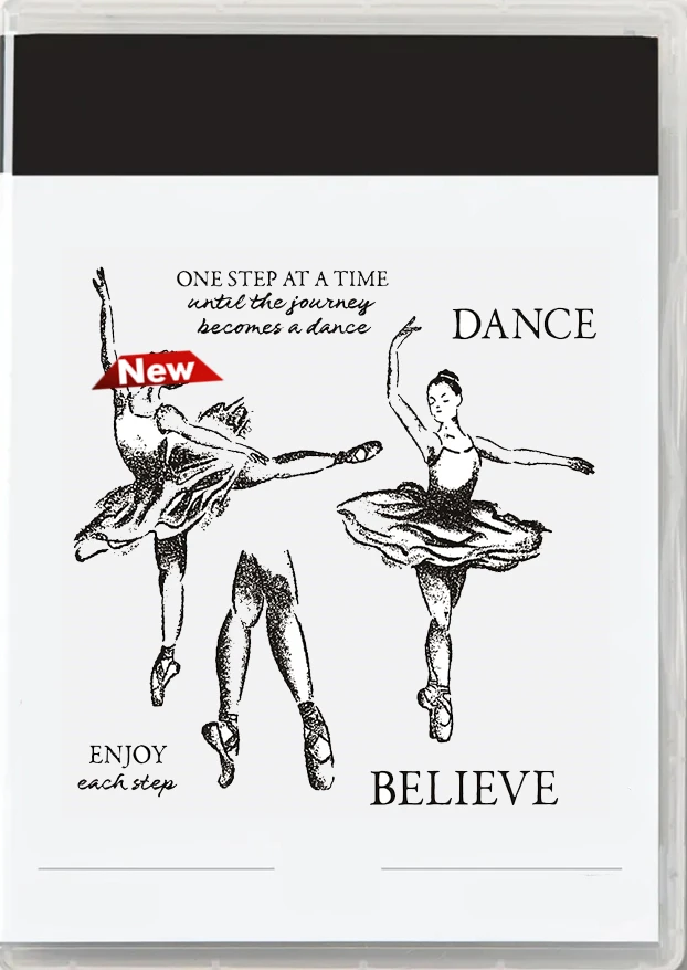 

New 2023 Catalog Cutting Dies Clear Stamp Dancing Girl Believe Scrapbooking Frame Card Craft