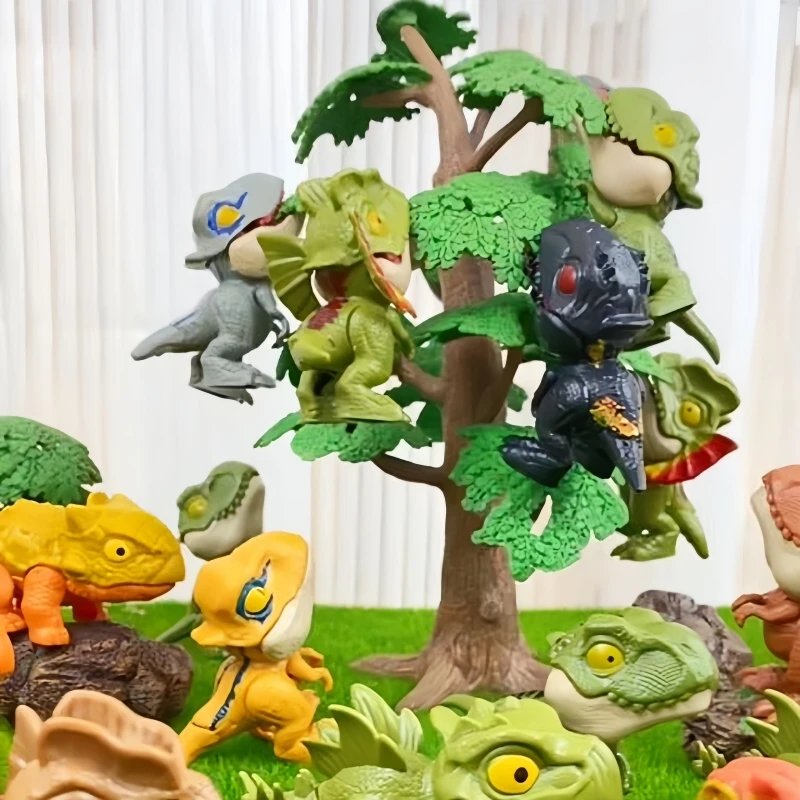 Kids Finger Biting Dinosaur Toys Movable Joints Funny Tricky Children Simulation Mini Dinos Model Boys Birthday Christmas Gifts 6