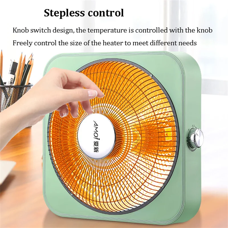 Electric Heater Energy Saving Vertical and Horizontal Dual-use Fan Heater  for Room Brazier Carbon Fiber Heating Element Heater