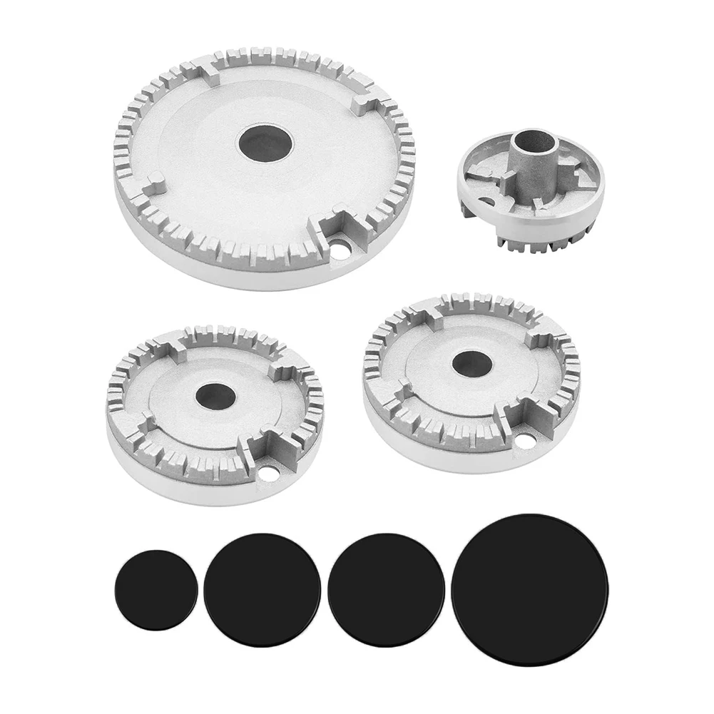 Oven Gas Hob Burner Flat Fire Cover Crown Flame Cap Gas Burner Flame Cap Fits Most Stove Burners Accessories Stove
