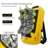20L Outdoor Storage Backpack Dry Wet Separation Roll Top Closure Sack Waterproof Leakproof for Kayaking Rafting Boating Swimming 6