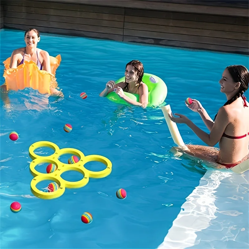 1set Fun Splash Water Sports Floating Pool Game Toy Durable EVA Material Random Color Ball For Summer Fun water play toys