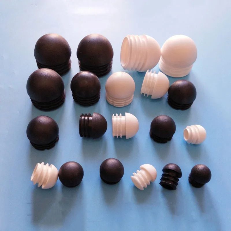 Plastic Round Pipe Plug Tube Domed End Caps Non slip Chair Leg Foot Dust Cover Floor Protector Pad Furniture Accessories 13-76mm Pipe End Cap Silicone Rubber Caps Rubber Caps Silicone Rubber Plugs Floor Protector Caps