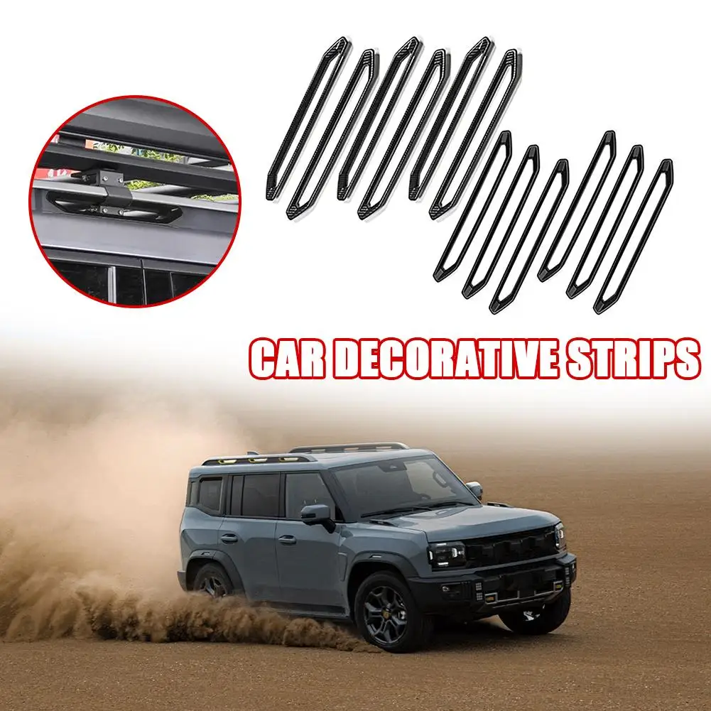 

6Pcs 2024 New Car Stickers Decorating Decal Automobiles Parts For Chery Jetour Travel Ler T2 Luggage Rack Patch Car Accessories