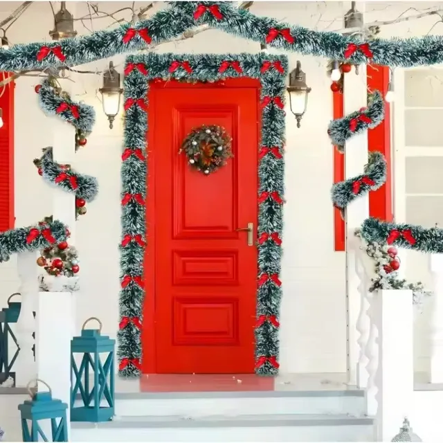 Christmas Tinsel Ribbon Garland 6