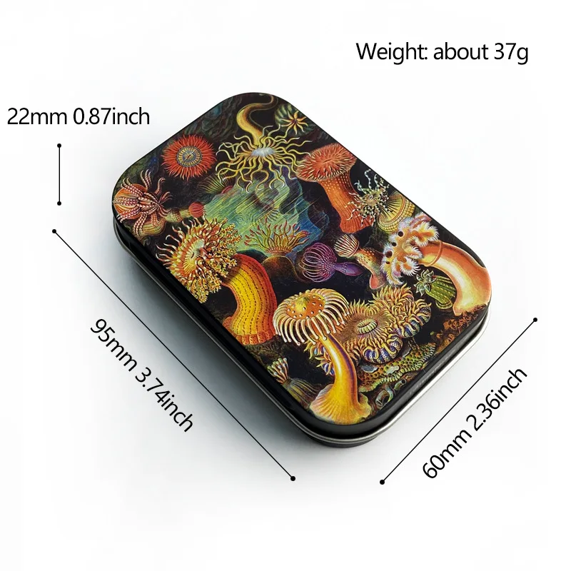 Portable Cigarette Case Flip Cap Tin Metal Storage Box For Tobacco Humidor Rolling Paper
