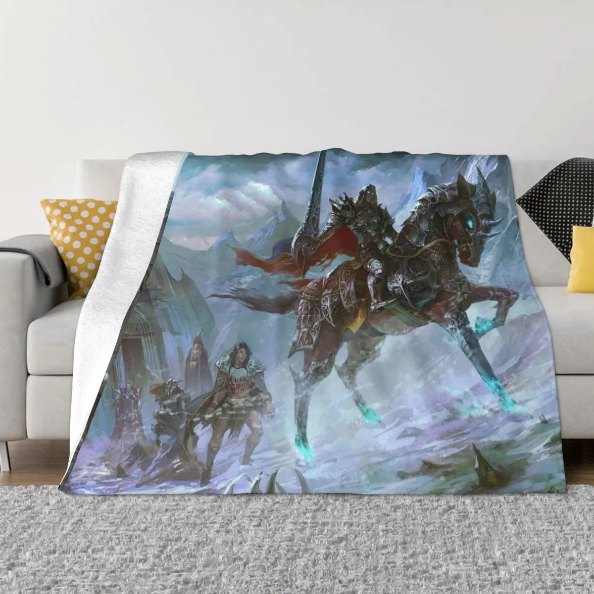 

Heroes of Might and Magic Game Blankets Coral Fleece Plush Decoration Bedroom Bedding Couch Bedspread