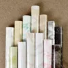 White DIY PVC Self-Adhesive Wallpaper Old Furniture Decoration Sticker Kitchen Cabinet Moisture-proof Waterproof Wallpape 3