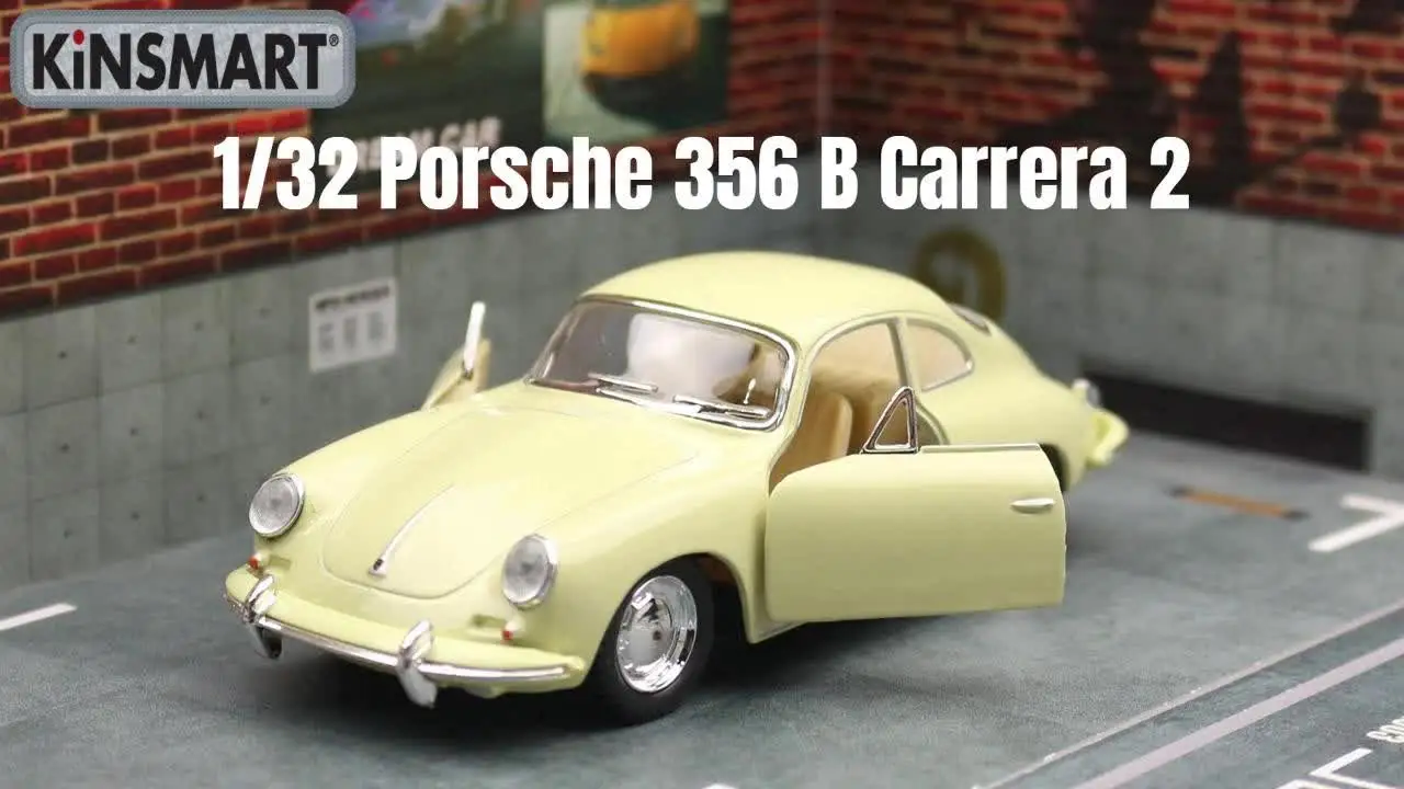 KiNSMART おもちゃの車モデル 1/32 ポルシェ 356 B カレラ 2