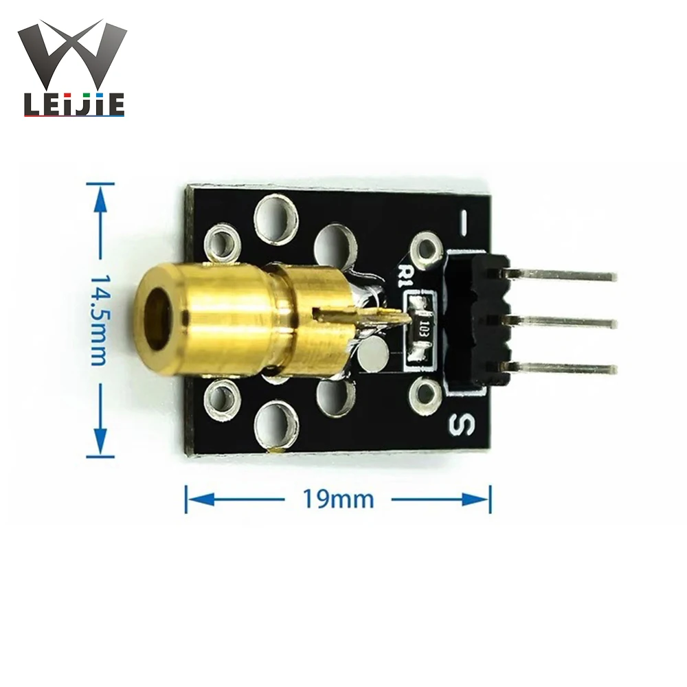 10pcs-100pcs 5V KY-008 650nm Laser Head Sensor Module Laser Tube Laser Module