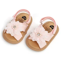 Fashionable and elegant embroidered beaded baby girls' shoes, comfortable and non slip soft flat shoes, indoor and outdoor parti 3