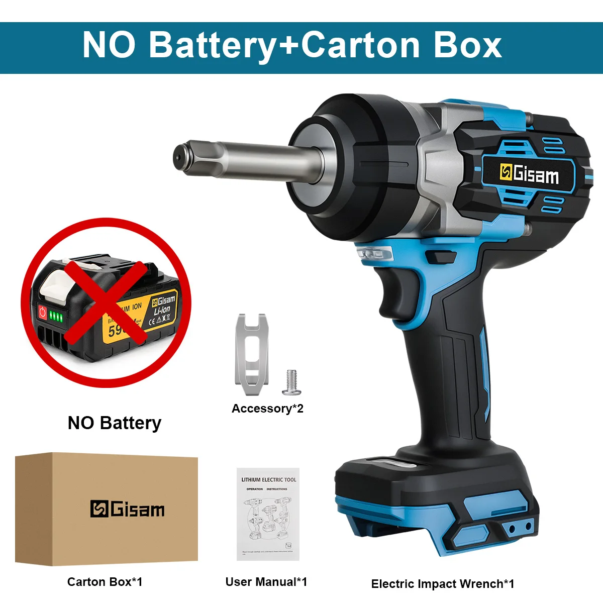 KATSU FIT-BAT Brushless Cordless Impact Driver 21V, 1/2" 400Nm Cordless