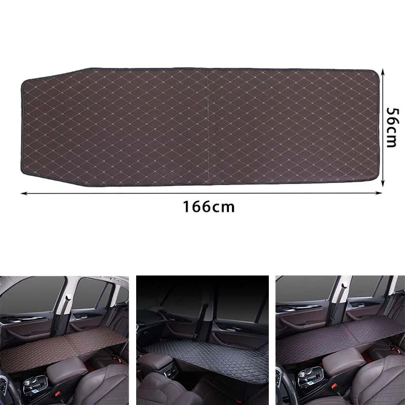 Car travel bed Multi-Function Car Bed Co Driver's Bed Wooden Sponge Foldable Rear Seat Travel Sleeping Pad Modified