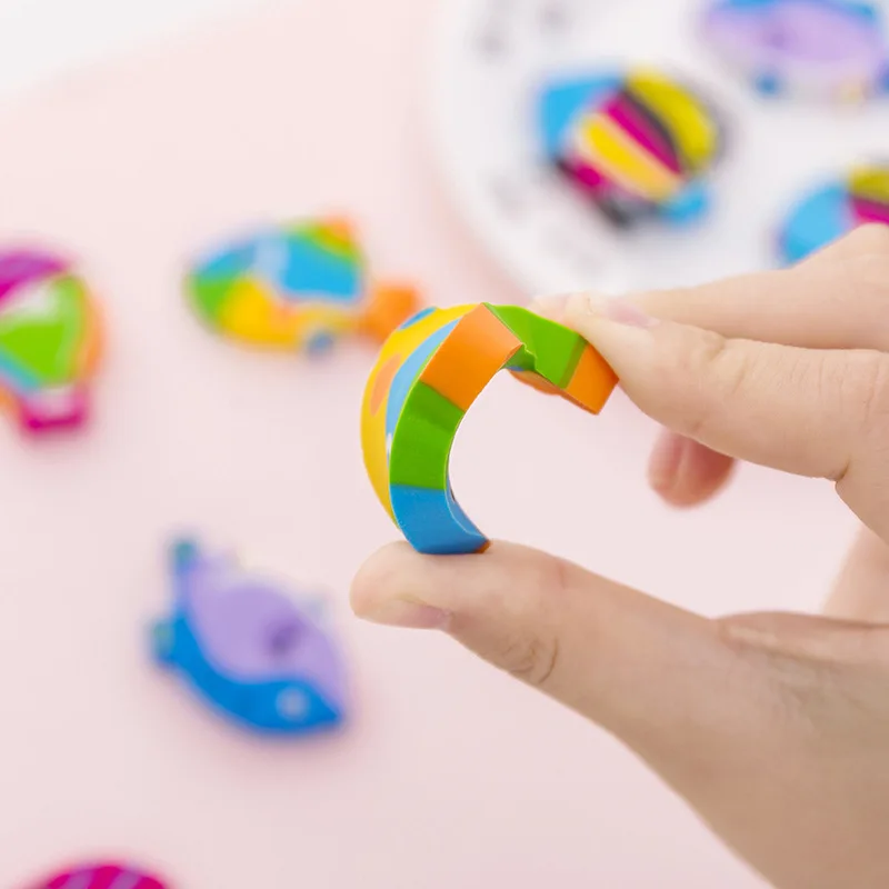 Food Eraser Creative Cartoon Small Fish Eraser Children's Gift Set of 4 Sets of Student Supplies To Erase Handwriting
