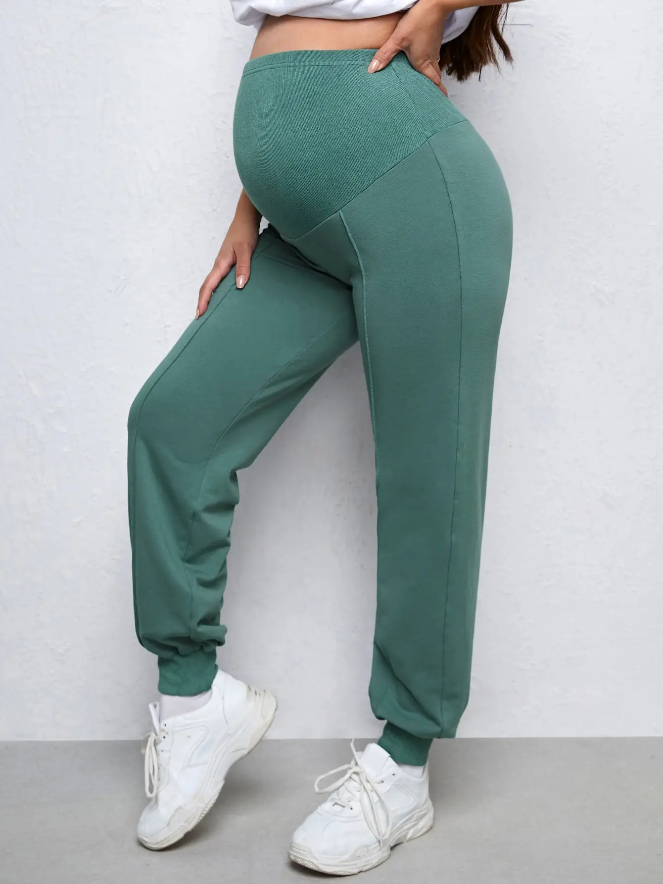Maternity Pants Women's European and American pregnant women's clothing adjustable pregnant women's pants cropped pants casual