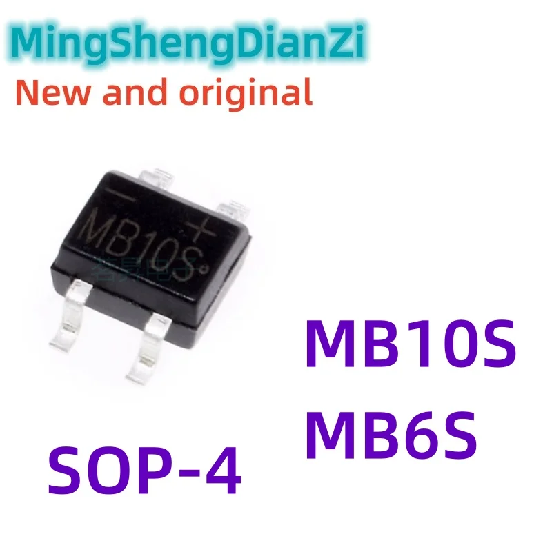 10 Struck Neuer Und Originaler Sop-4 1000V 0,5 A Smd 0,5 A 600V Milwaugleich Richter Ic Mb10S Mb6S
