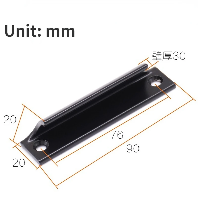 Door Handles 1pcs New Aluminum Alloy Door Handle Push-pull Balcony Gate Window Pulls Knob Furniture