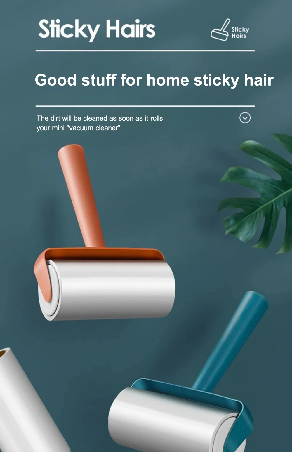 Sticky Roller Brush - Close-up of Adhesive Sheet