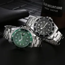 

Fashion Green Watches For Men Lover Watch Brand Waterproof Clock Stainless steel Calendar Gift for Husband Quartz Wrist watches