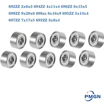 10pcs bearing 692zz 693zz 694zz 695zz 696zz 697zz 698zz 699zz 3x8x4 Miniature Electrical Motor Ball Bearings for Emax DJI Drone