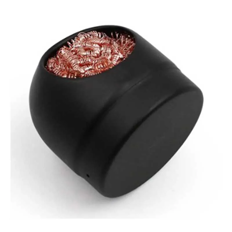 Soldering iron tip cleaner metal wire stand welding desoldering dross cleaner steel ball mesh filter