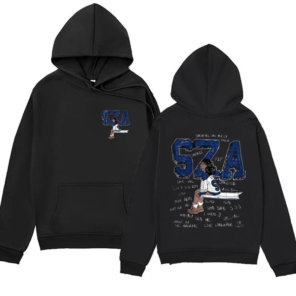 

Singer SZA Music Album SOS Cover Hoodies Men Women Hip Hop Oversized Unisex Y2k Clothes Streetwear Sweatshirts Harajuku Hoody