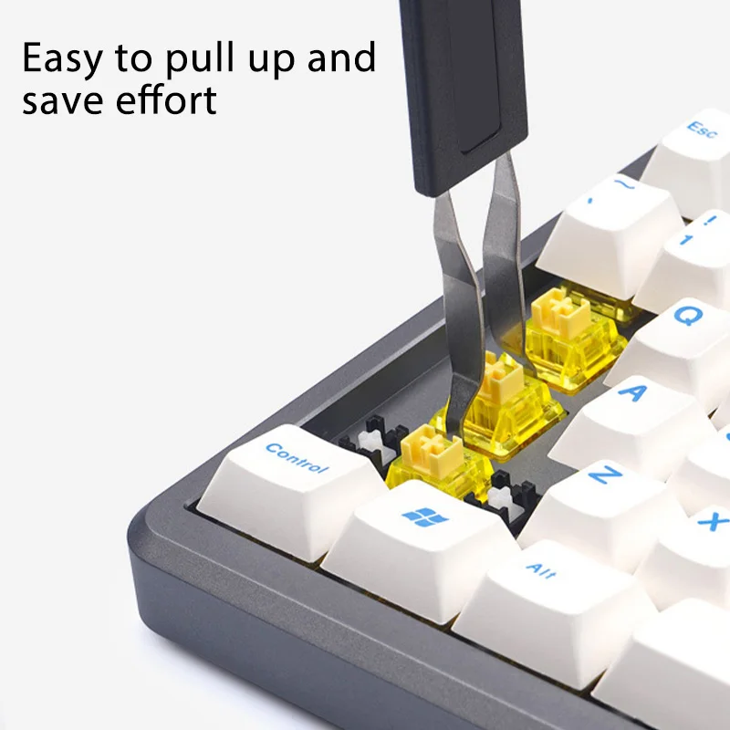 4PC Mechanical Keyboard Keycap Switch Key Cap Extractor Tool Kits Metal Puller Phones Cleaner Dusting Tool with Brush 6