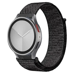 Premium Nylon Loop Sport Band for Smartwatches - Versatile and Adaptive Fit (21 reflective black)