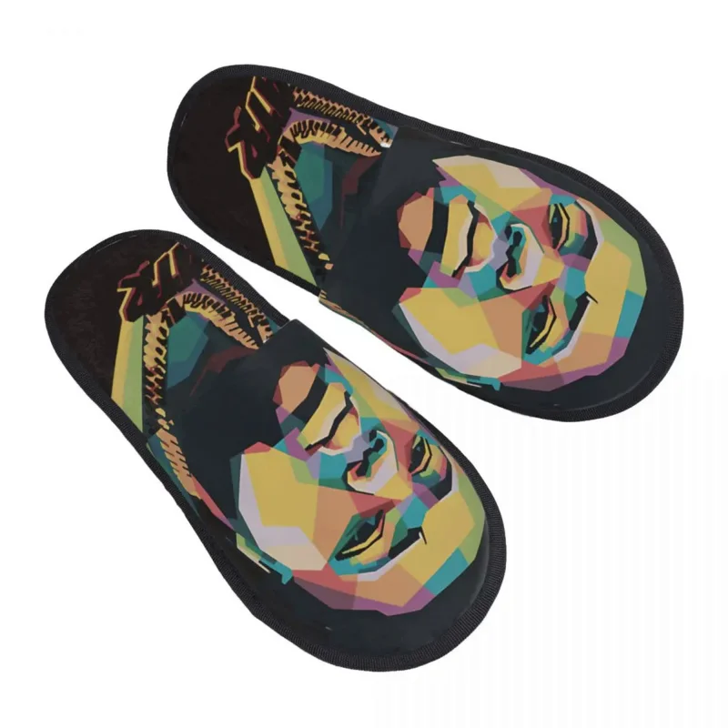

Rod Wave 3D Print Soft Memory FoamWomen Furry slippers Rod Wave House Shoes