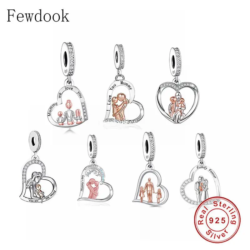 925 Sterling Silver Charm Bracelet 925 Sterling Charms Love Mum