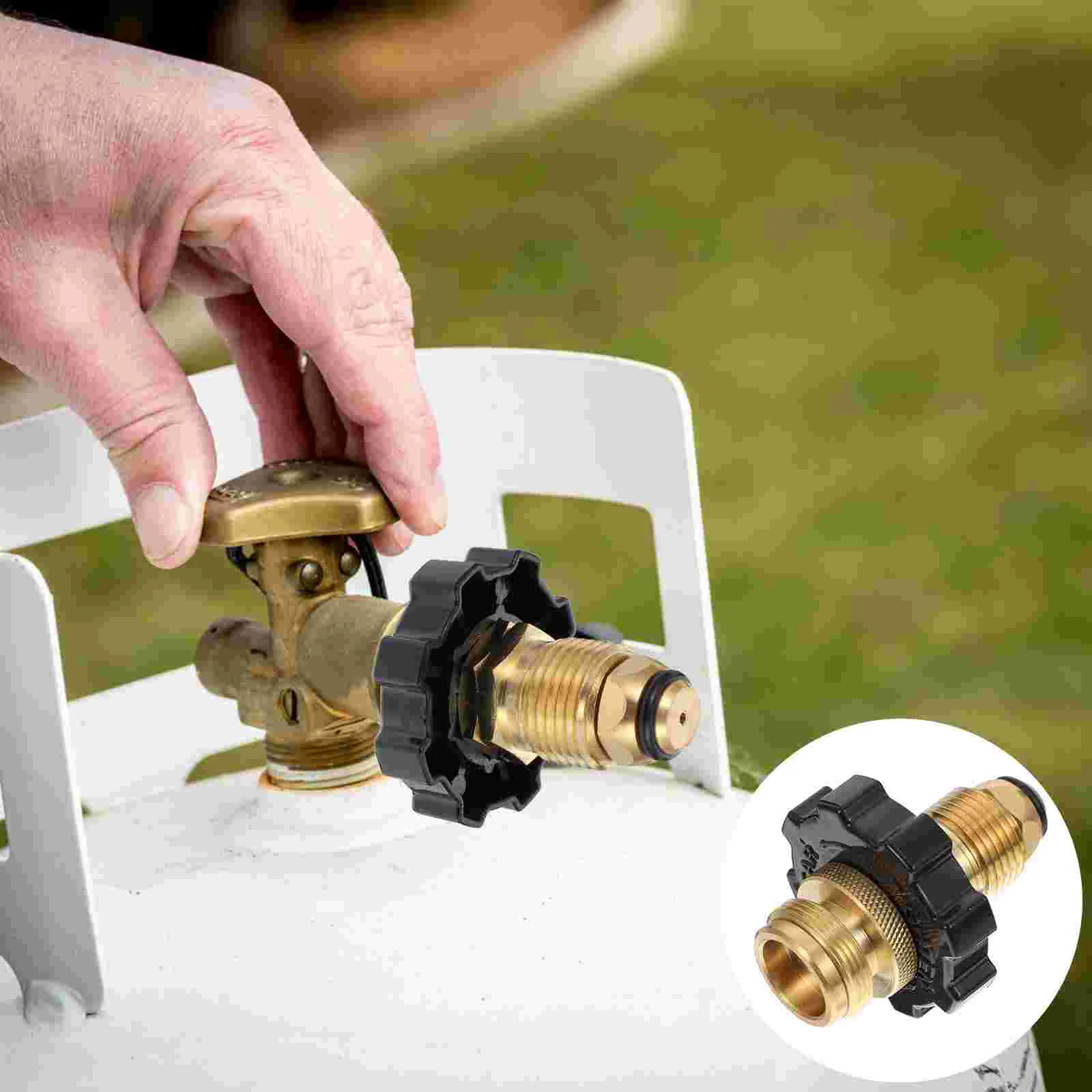 Gas Stove Connector Tank Head Adapter Camping Bottle Propane Type