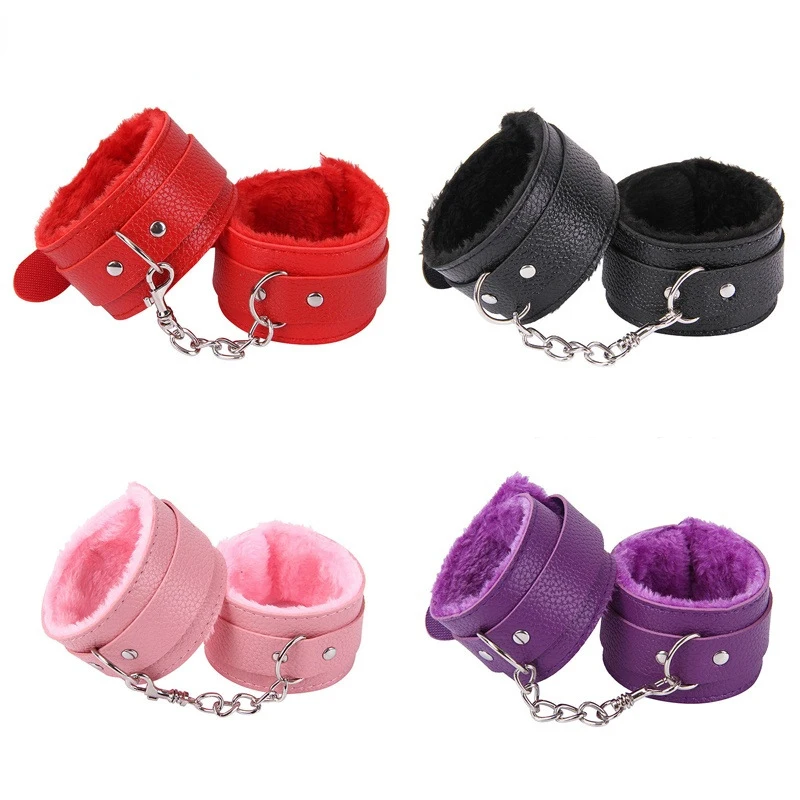 PU Leather Handcuffs Sex Bondage Restraints Wrist Hand Cuffs Adult Game Toys for Women&Men Products Bdsm Fetish sex handcuffs sex toys