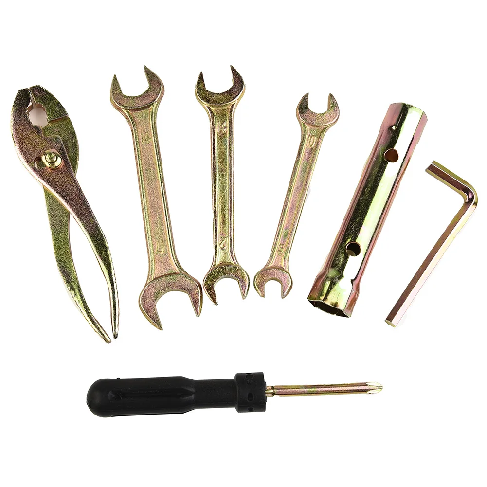 

Socket Spanner Tool Universal Wrench Motorcycle Plier Spark plug 7Pcs For Honda Kawasaki Durable New Practical