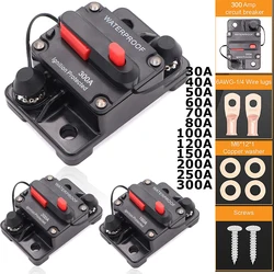 Waterproof Adjustable AMP Circuit Breaker Fuse - 300A