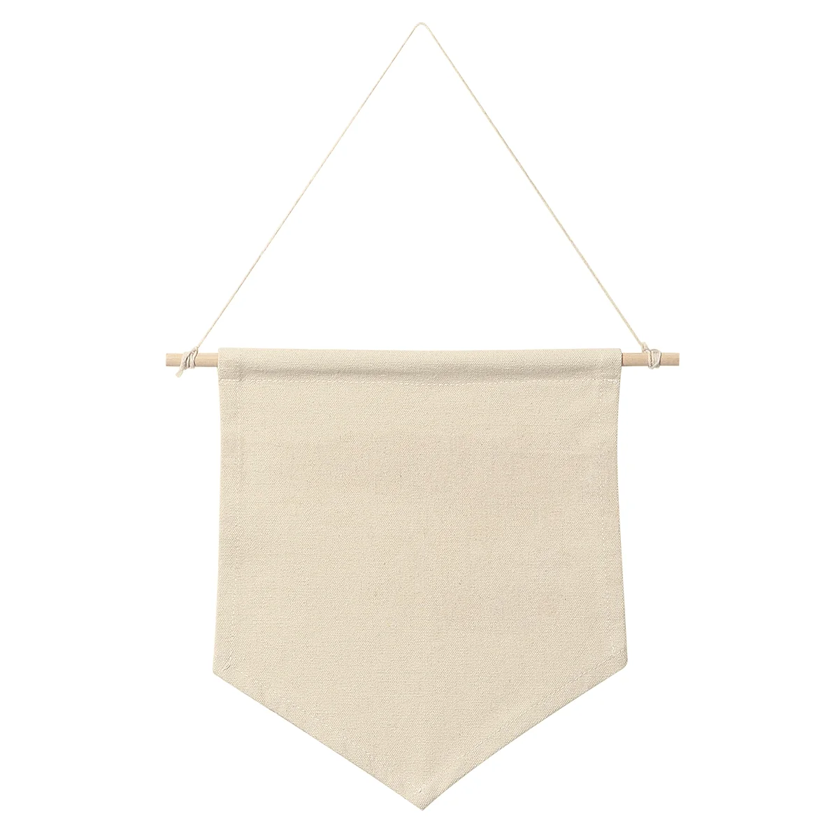 

Plain Blank Canvas Pennant Banner Lapel Pin Badge Flag Multifunction Display Wall