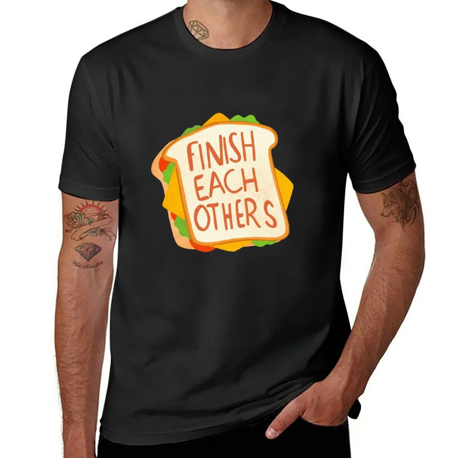 

Finish each other sandwiches T-Shirt anime clothes sublime vintage clothes Men's t-shirts