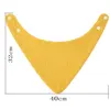 19 Color Crepe Triangle Saliva Towel Baby Bibs Infant Cotton Bib Newborn Solid Bandana Burp Cloth For Kid Feeding Drool Bibs 5