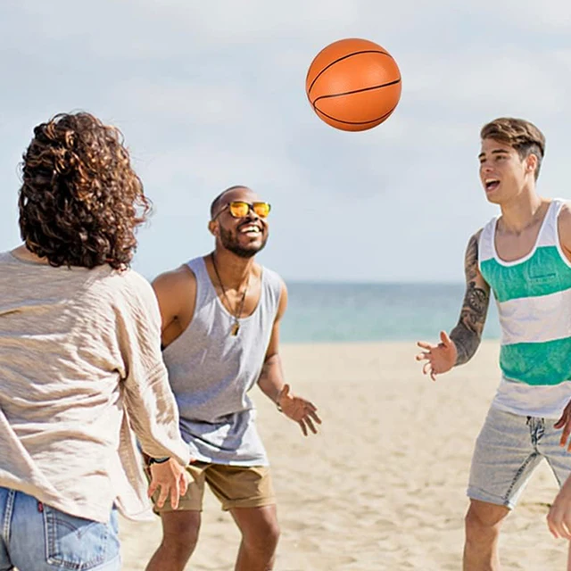 Mini Inflatable Ball 12.5cm Basketball / Football 17cm Rugby Ball Elasticity Outdoor Exercise Sports and Entertainment Props TMZ 5
