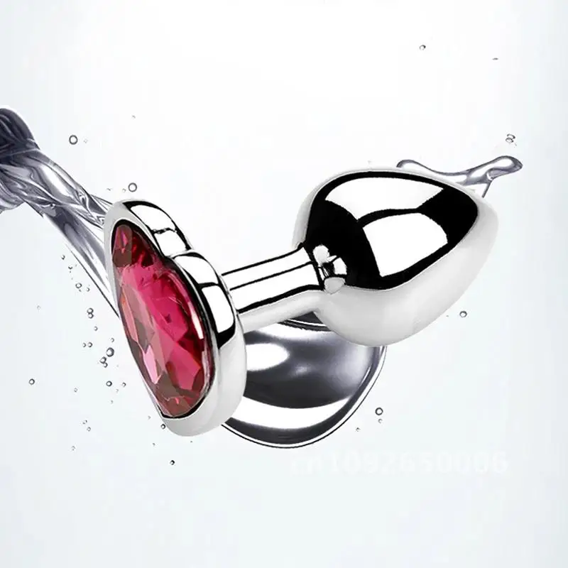 SM 3Pcs/Set Adult Erotic Masturbation Goods Heart Shape Anal Plug Dilator Prostate Massager Fetish Gay Role Play Butt Stimulator