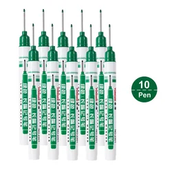 Multi - Purpose Waterproof Markers for Metal, Bathroom, and Woodworking - 4 Vibrant Colors, Long Head Nib, 20mm Deep Hole (PURPLE)