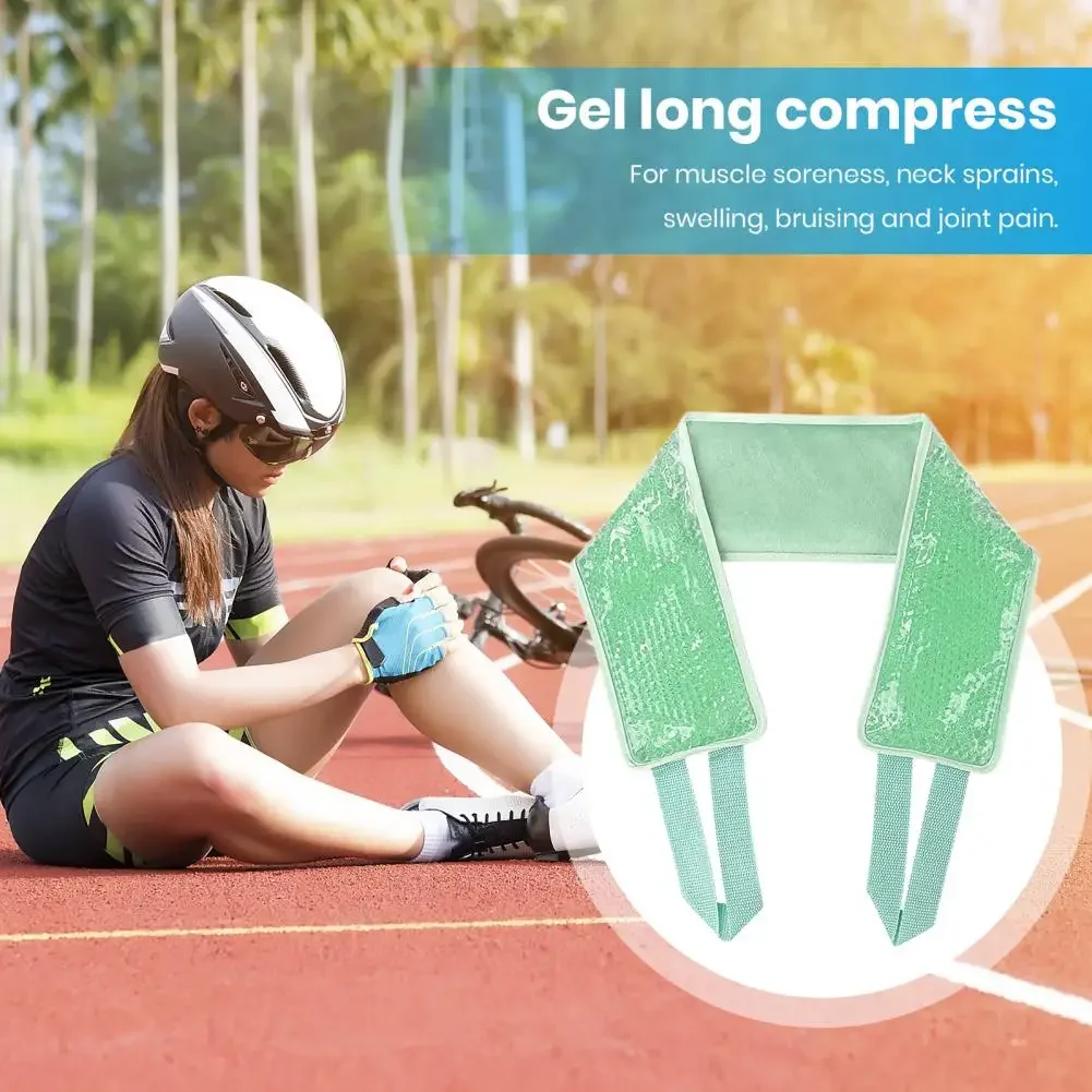 Ice Pack for Neck Injuries Reusable Neck Cold Bag with Soft Plush Backing for Pain Relief Healthy Cold Hot Pressure Therapy Wrap