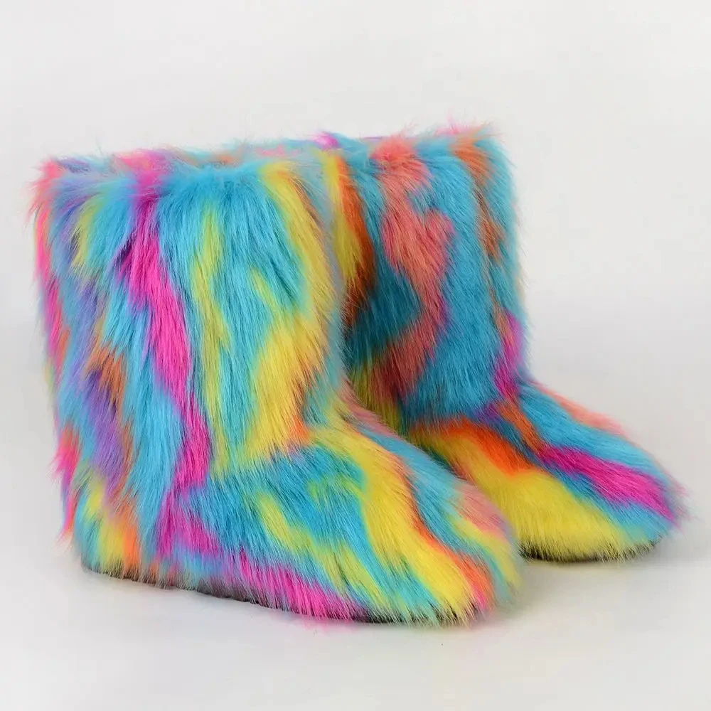 Women’s Faux Fur Snow Boots 6