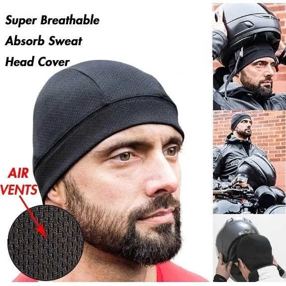 Description Picture 4 of itemCycling Helmet Hat Inner Cap Breathable Quick-drying Motorcycle Balaclavas Helmet Beanie Cap Outdoor Sports Motor Helmet Hats