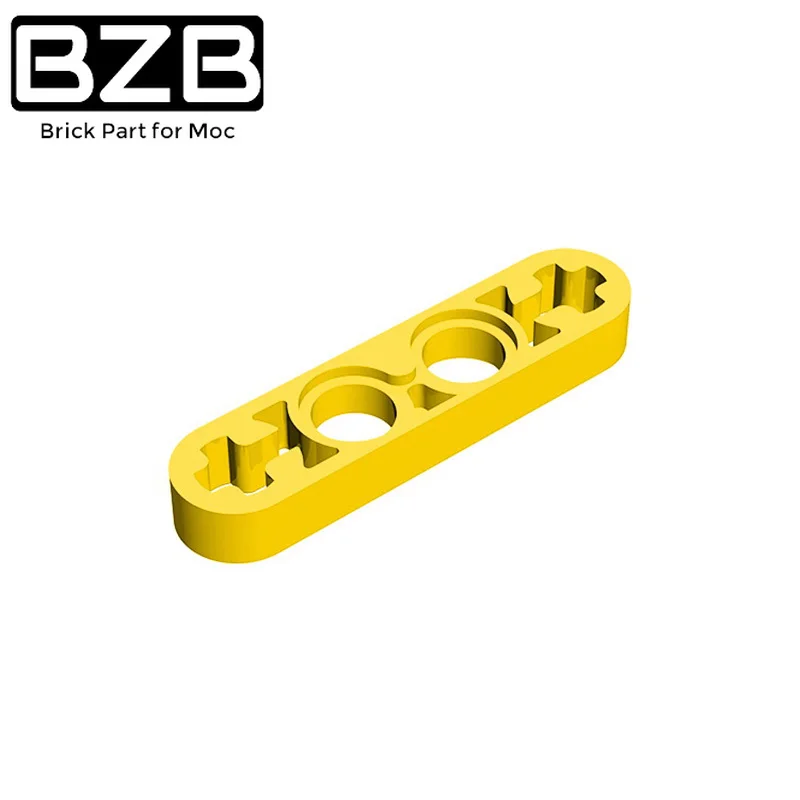 

BZB 10pcs MOC 32449 63782 High-tech Liftarm Beam 1 x 4 Thin Compatible Assembles Particle Building Block Parts DIY Kid Edu Toy