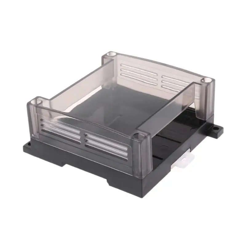 Electronic Enclosure Case Electrical Box Transparent Cover Mount PLC Din Rail Enclosure Plastic Industrial Electrical 95x90x40mm 125x90x40mm