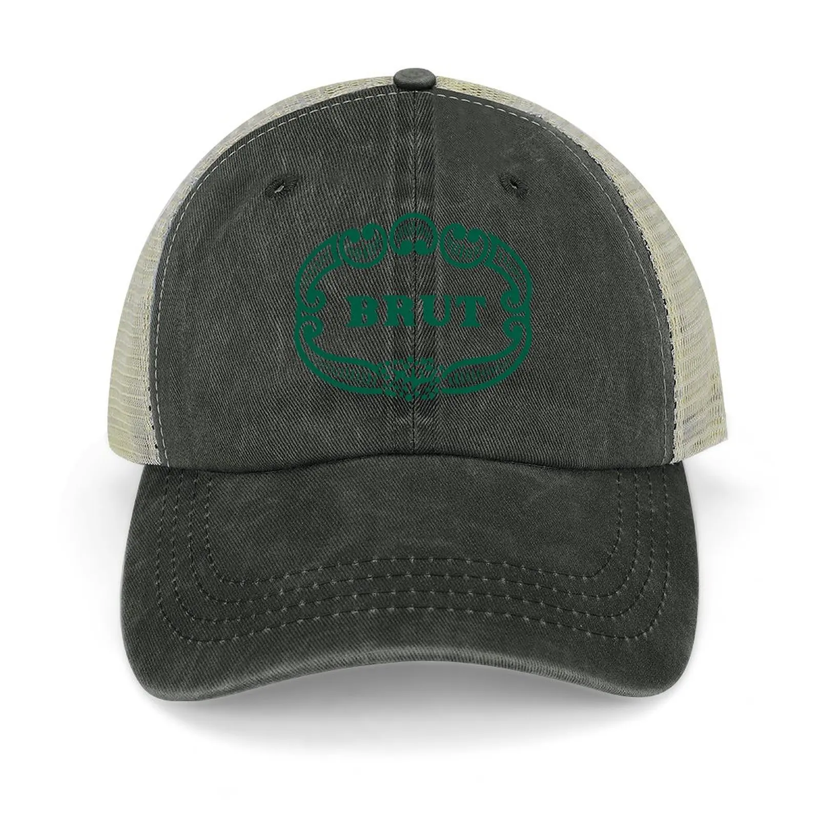 Brut By Fabergé Vintage Retro Logo Cappello Da Cowboy Cappello Da Sole Cappello Personalizzato Berretto Da Camionista Berretto Da Baseball Uomo Donna